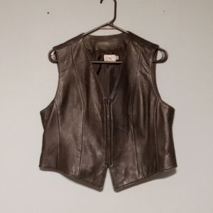 Leather vest
